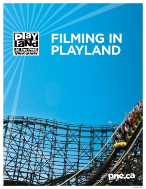 Filming in Playland
