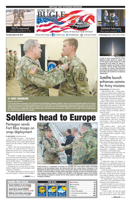 Soldiers Head to Europe Sion Systems