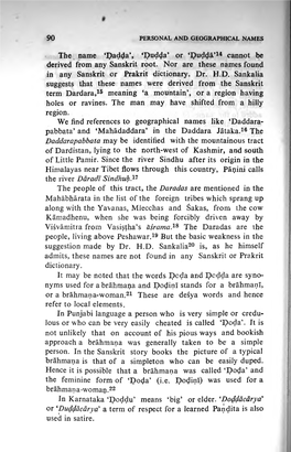 The Daddara Jataka. 16 the the River Ddradi Sindhuh^ Mahabharata In