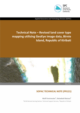 Revised Land Cover Type Mapping Utlising Geoeye Image Data, Birnie