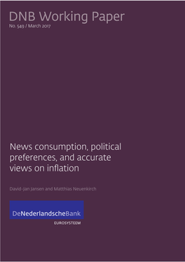 News Consumption, Political Preferences, and Accurate Views on Inflation