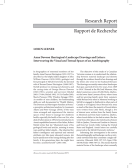 Research Report Rapport De Recherche