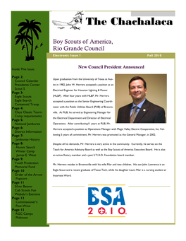 Boy Scouts of America, Rio Grande Council Electronic Issue 1 Fall 2010