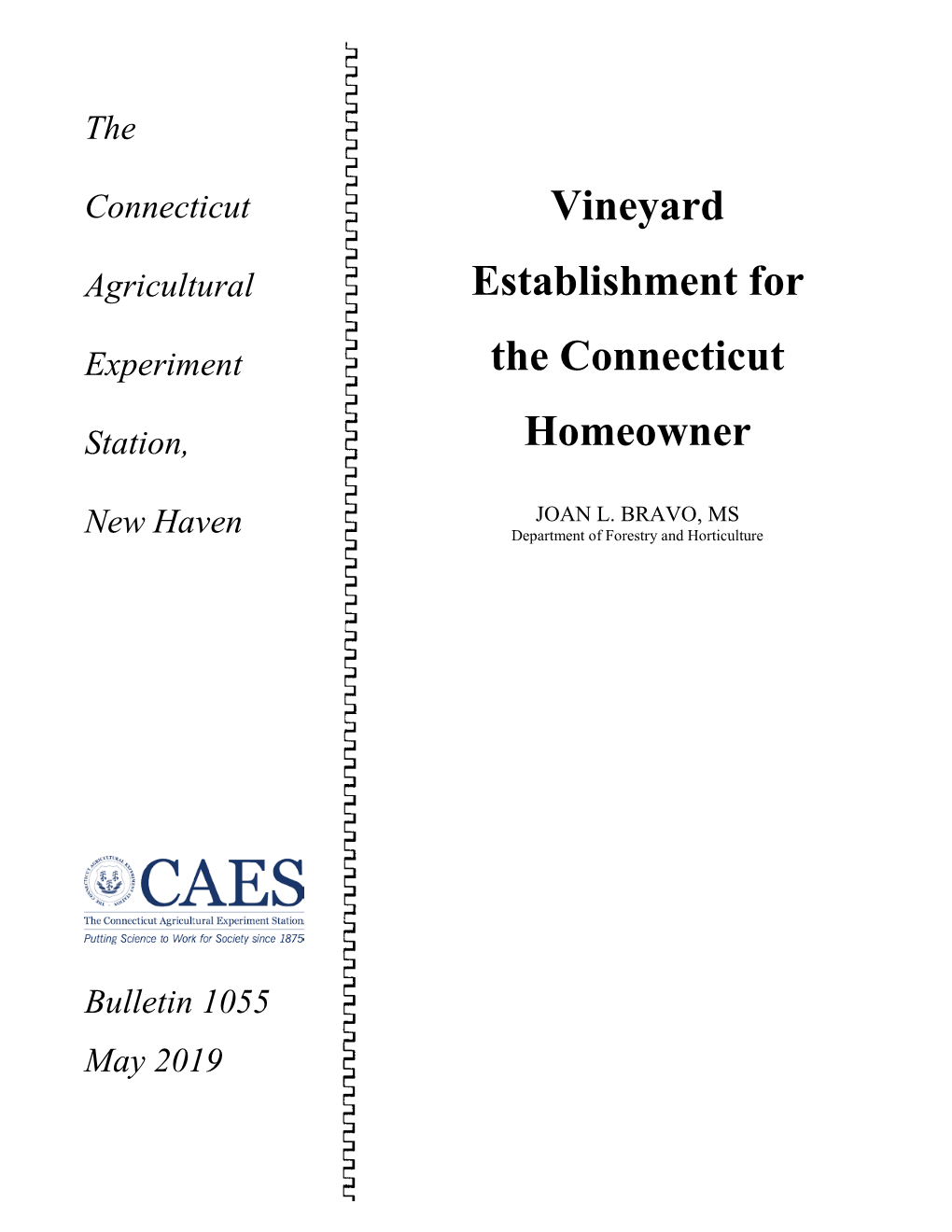 Vineyard Establishment for the Connecticut Homeowner