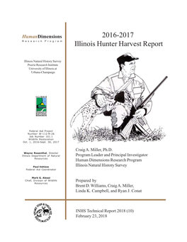 2016-2017 Illinois Hunter Harvest Report