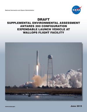 Antares 200 Configuration Expendable Launch Vehicle at Wallops Flight Facility