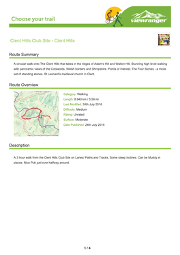 Clent Hills Club Site - Clent Hills