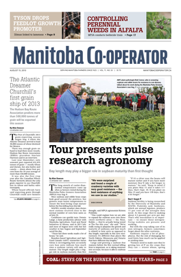 Tour Presents Pulse Research Agronomy