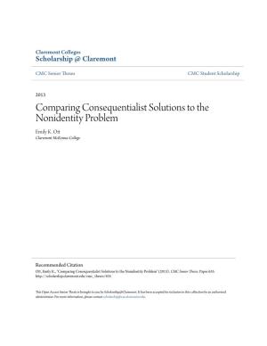 Comparing Consequentialist Solutions to the Nonidentity Problem Emily K