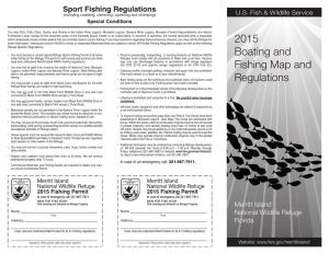 2015 Boating and Fishing Map and Regulations