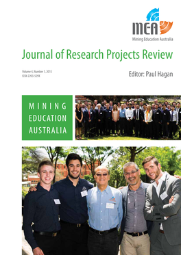 Journal of Research Projects Review