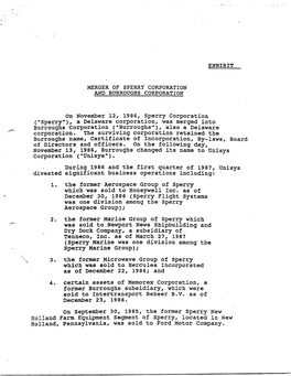 Exhibit UNISYS CORP. FCC ELS Text Documents Document [1355-EX