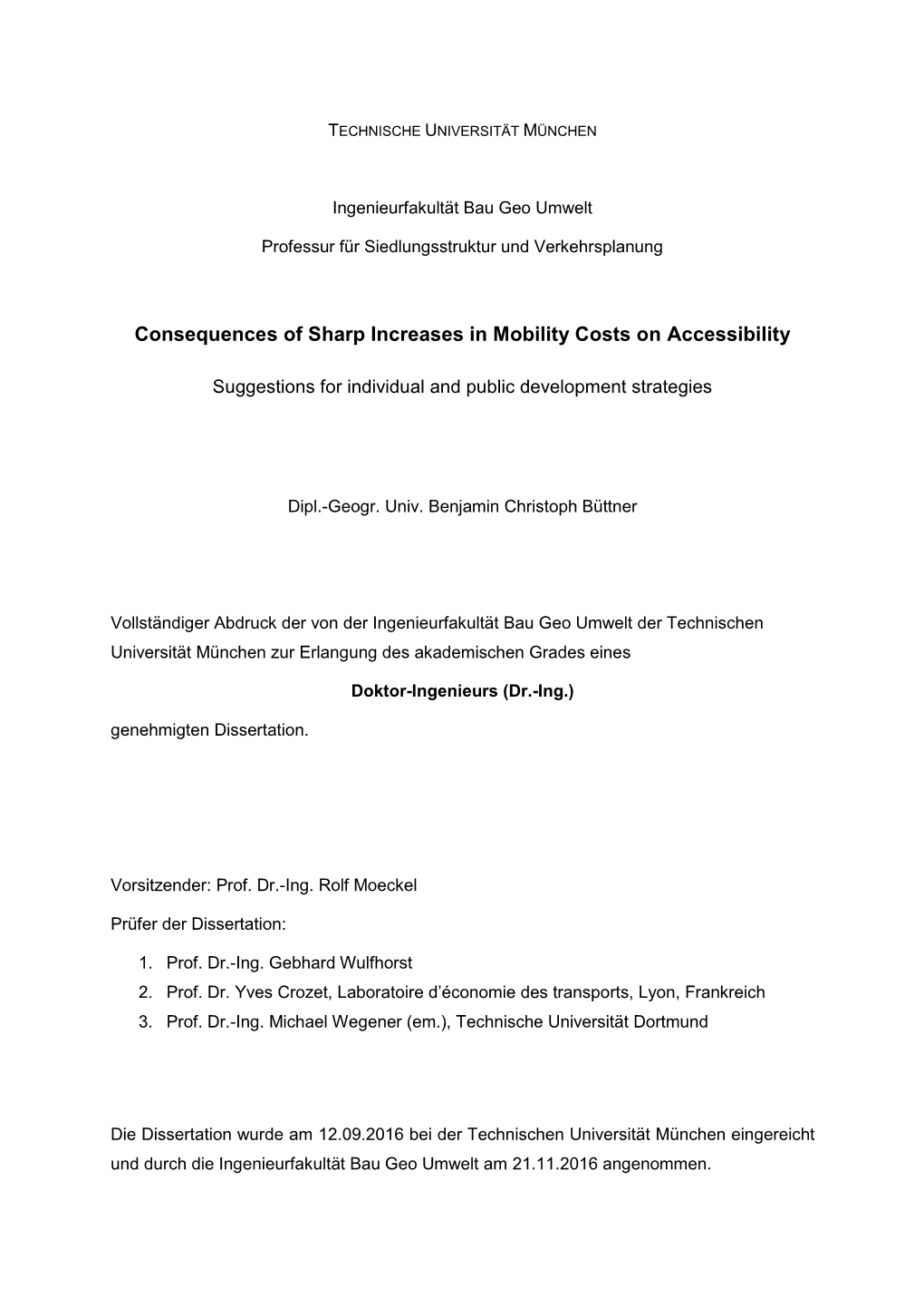 Consequences of Sharp Increases in Mobility Costs on Accessibility