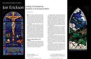 Jon Erickson Lending a Contemporary Aesthetic to Ecclesiastical Work