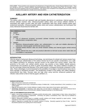 Axillary Artery and Vein Catheterization
