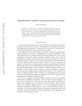 [Math.AG] 5 Feb 2006 Omlvra Aiyfrapoe Ii Nltcspace