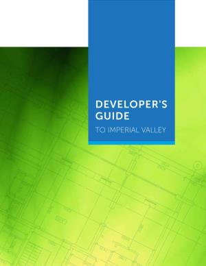 Developer's Guide to Imperial Valley Table of Contents