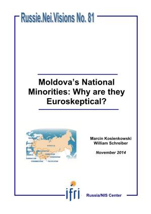 Moldova's National Minorities: Why Are They Euroskeptical?