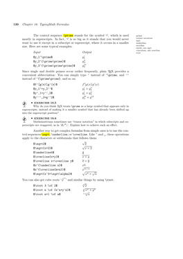 Typingmath Formulas the Control Sequence \Prime Stands for The