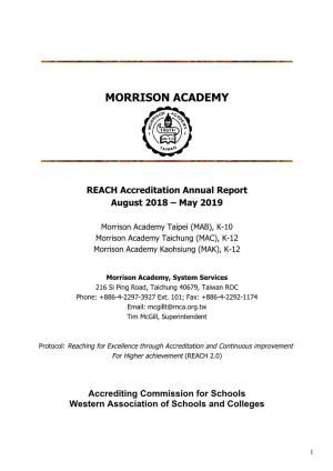 2018-19 Accreditation Annual Report