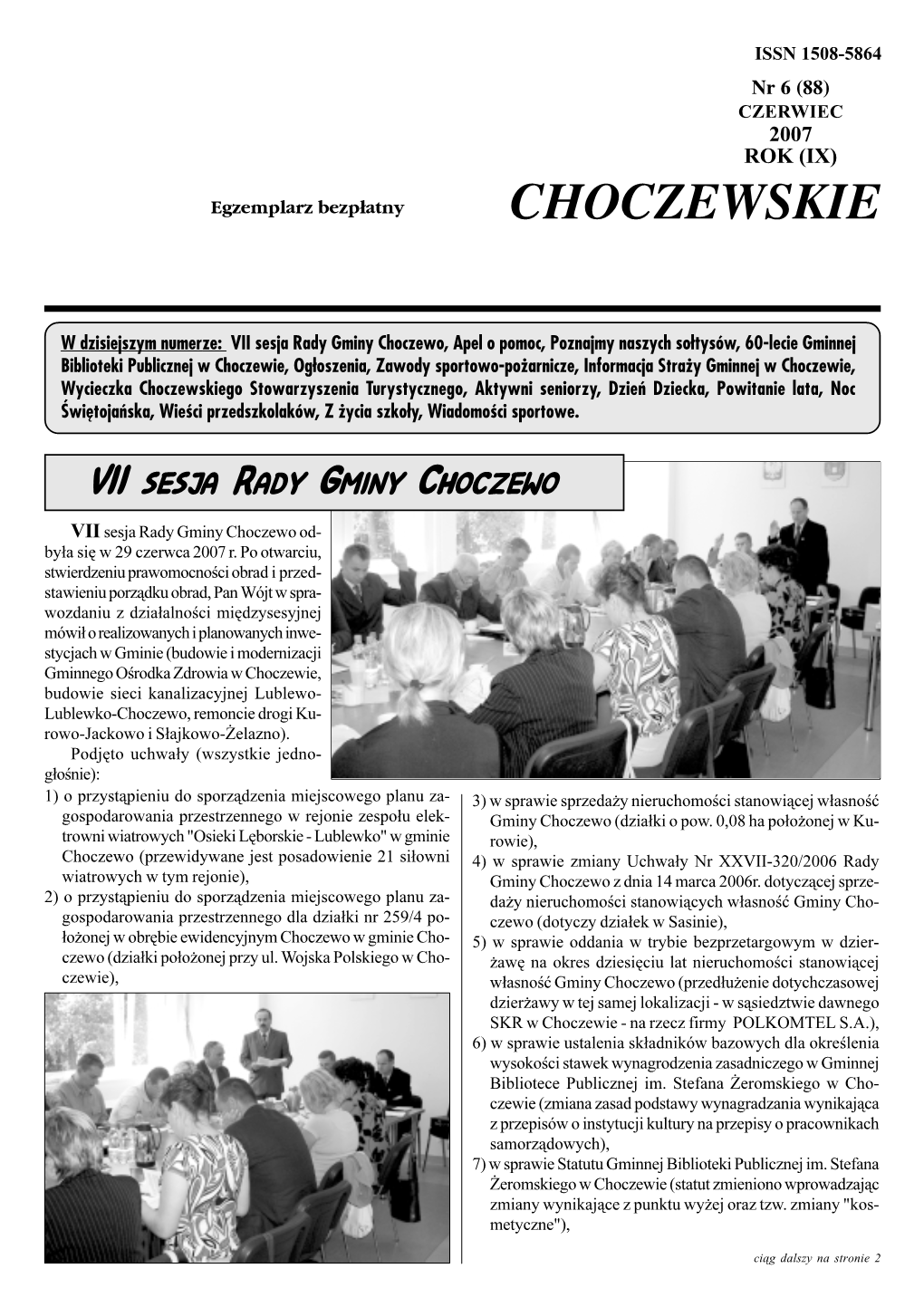 Wieści Choczewskie