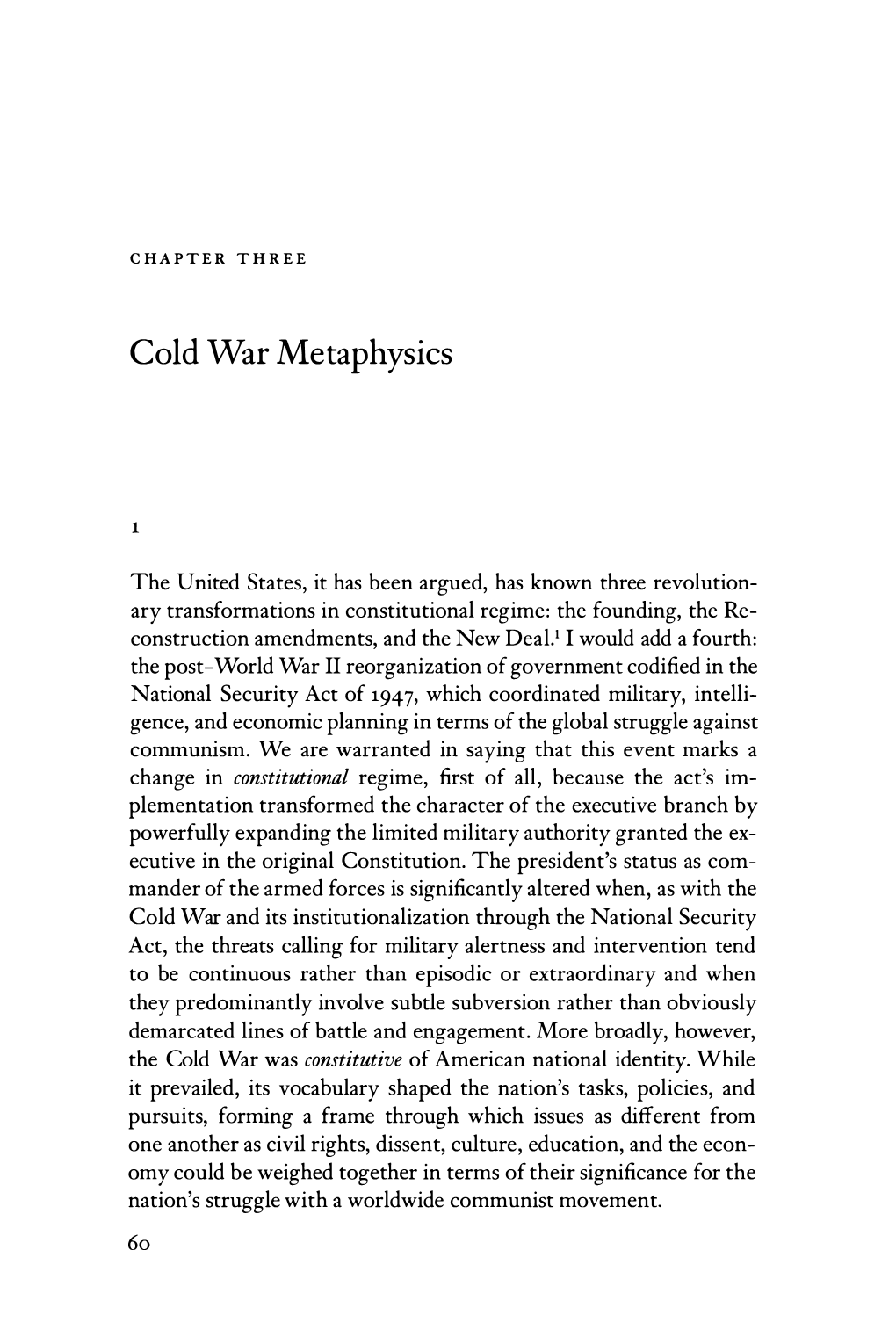 Cold War Metaphysics 61