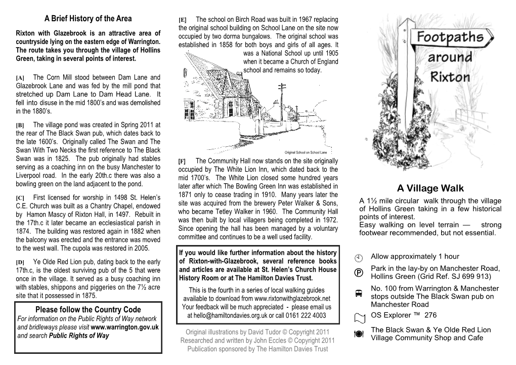 A Village Walk Revised Jan 2019