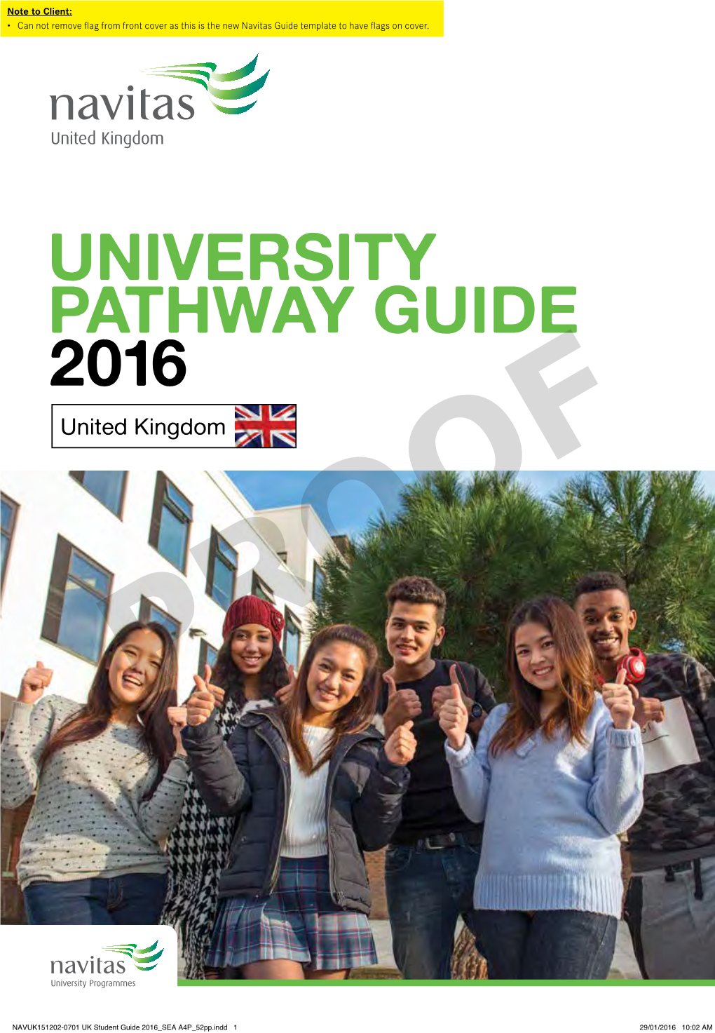 UNIVERSITY PATHWAY GUIDE 2016 United Kingdom