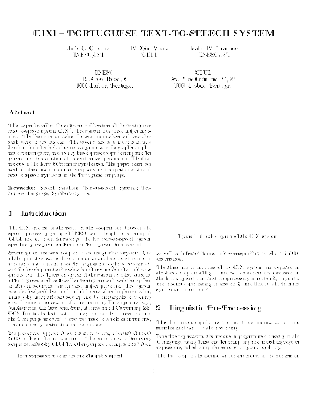 Portuguese Text-To-Speech System