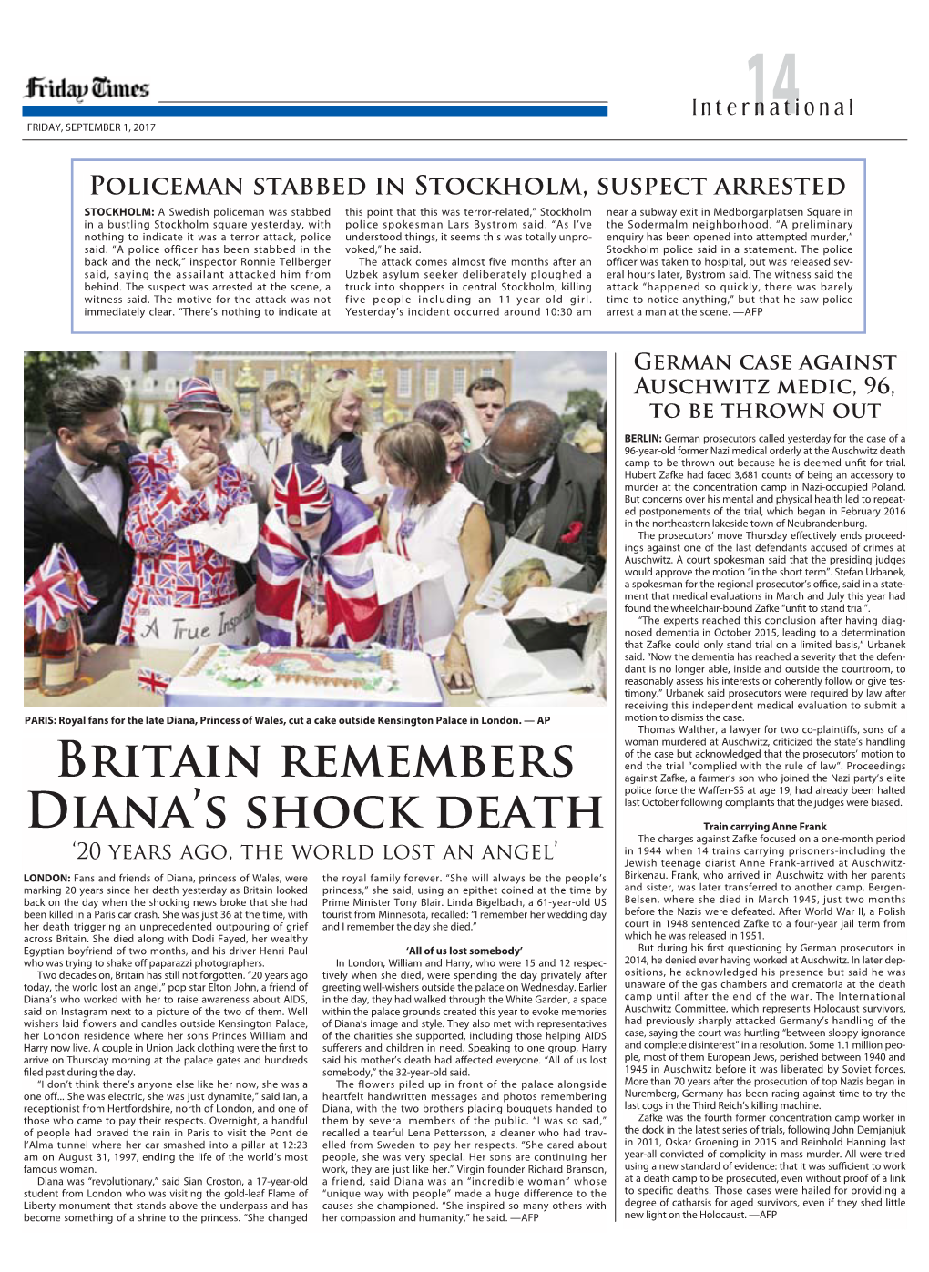 Britain Remembers Diana's Shock Death
