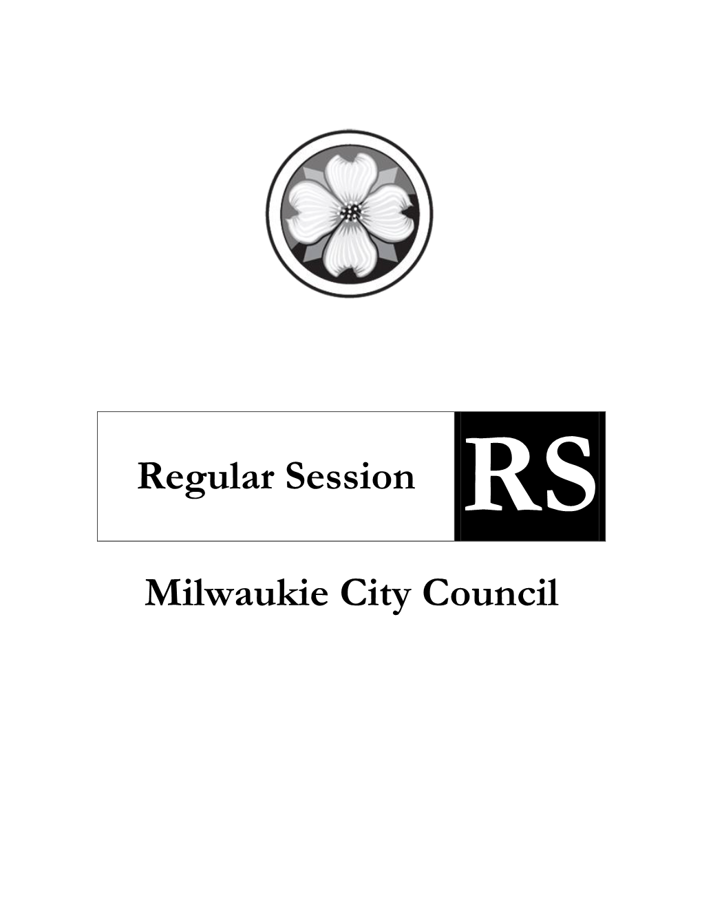 Regular Session RS Milwaukie City Council