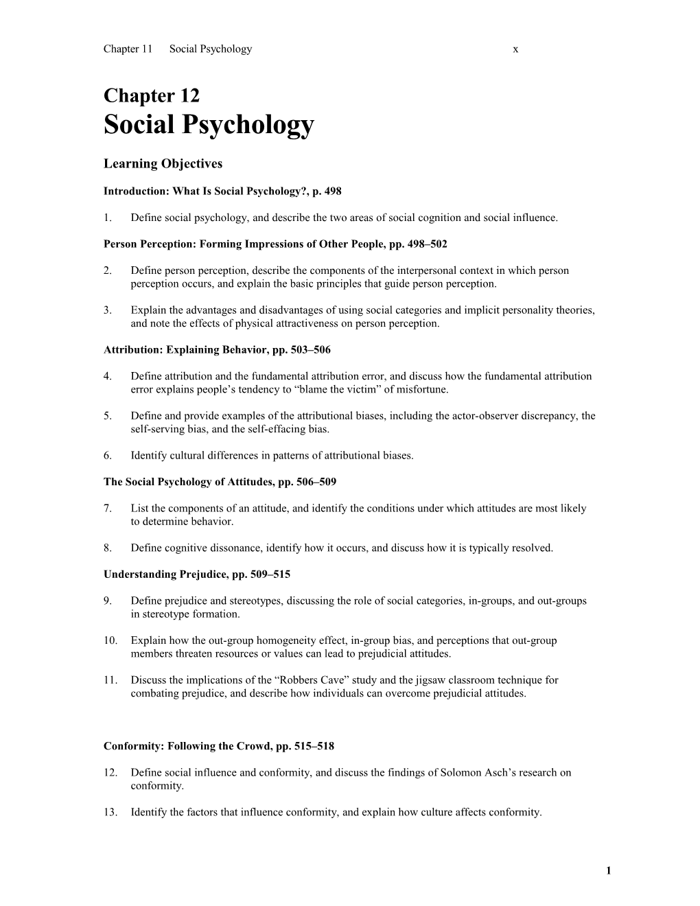 Introduction: What Is Social Psychology?, P. 498