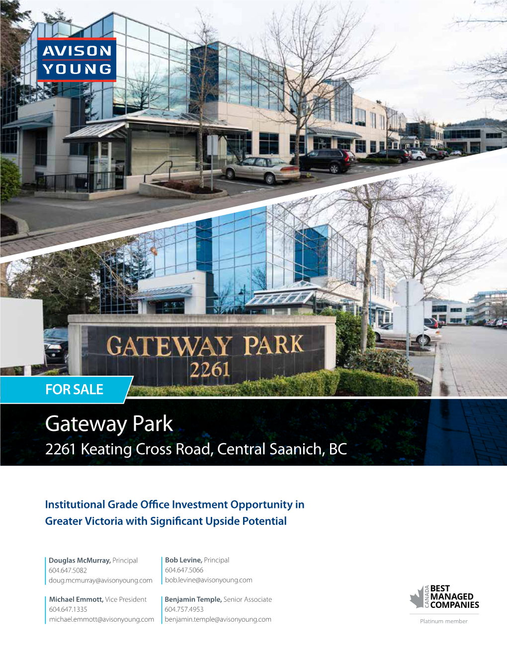 Gateway Park 2261 Keating Cross Road, Central Saanich, BC