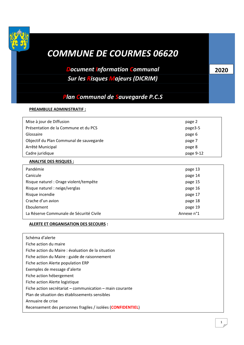 Commune De Courmes 06620