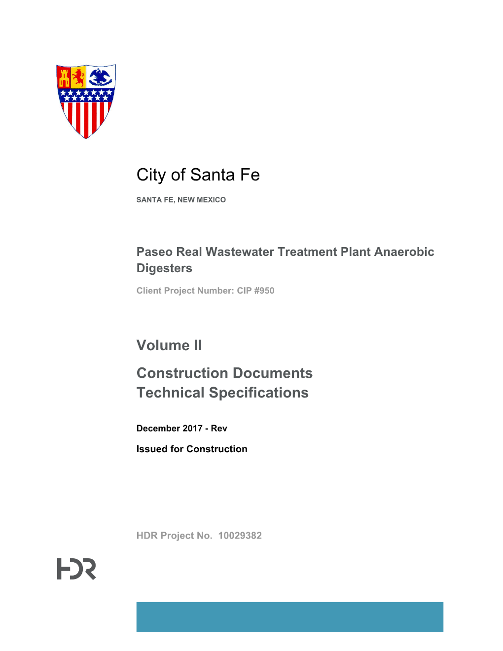Volume II Construction Documents Technical Specifications