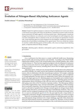 Evolution of Nitrogen-Based Alkylating Anticancer Agents