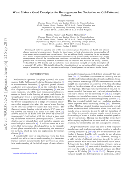 What Makes a Good Descriptor for Heterogeneous Ice Nucleation on OH-Patterned Surfaces