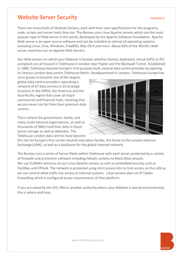 Website Server Security Factsheet 2