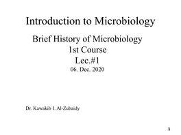 What Is Microbiology?