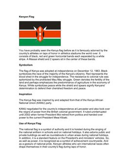 Kenya Flag Article