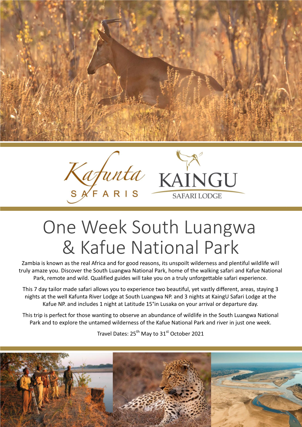 South Luangwa & Kafue National Park One Week South Luangwa