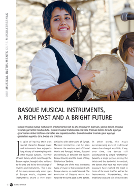 Basque Musical Instruments, a Rich Past and a Bright Future
