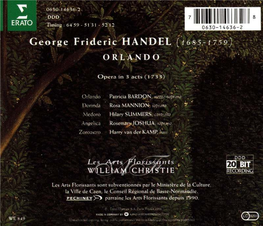 George Frideric HANDEL [I 685-1 759