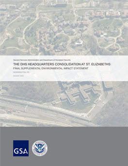 The Dhs Headquarters Consolidation at St. Elizabeths Final Supplemental Environmental Impact Statement Washington, Dc