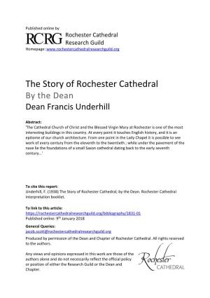 The Story of Rochester Cathedral by the Dean Dean Francis Underhill