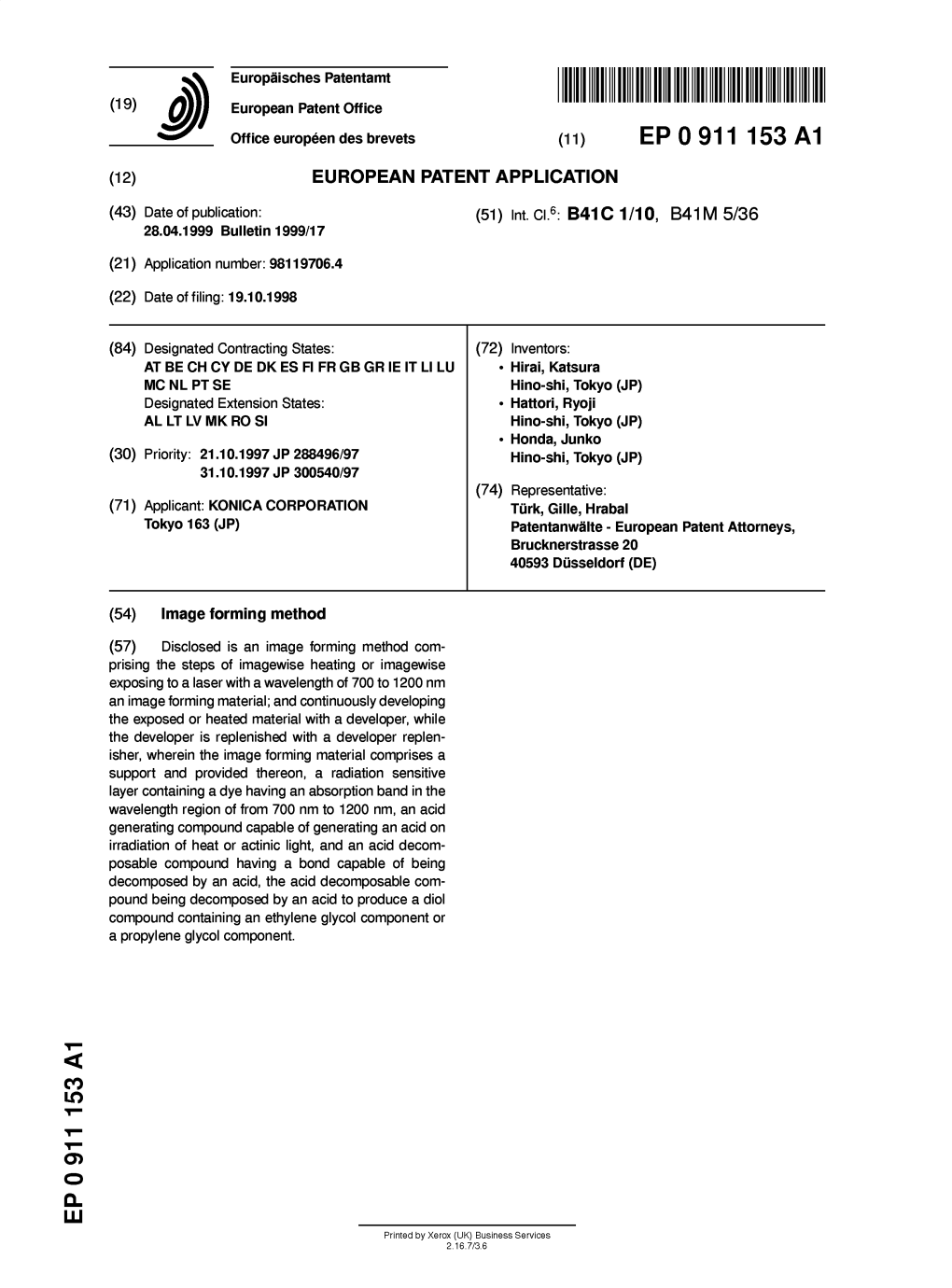 Image Forming Method