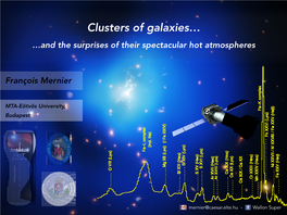 Clusters of Galaxies…