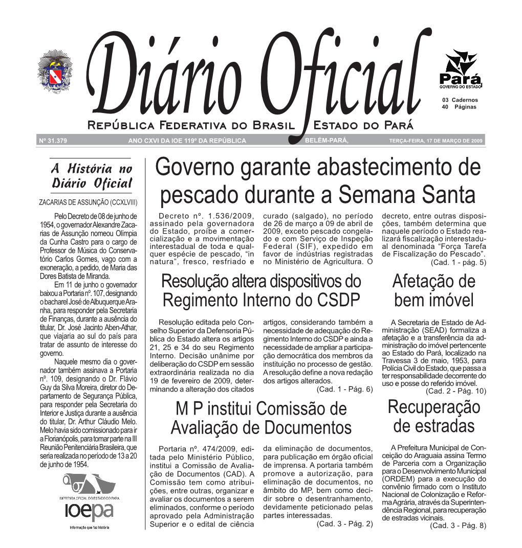 Governo Garante Abastecimento De Pescado Durante a Semana Santa