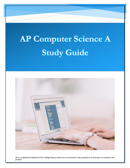 AP Computer Science a Study Guide