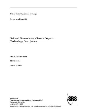 Soil and Groundwater Closure Projects Technology Descriptions